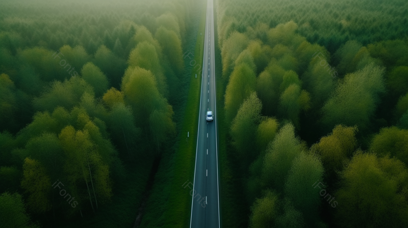 树林里的交通道路实拍摄影图,高清,摄影图,摄影图片,图片大全,摄影图免费下载